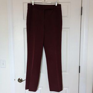 Burgundy lined dress pants - Size 10
